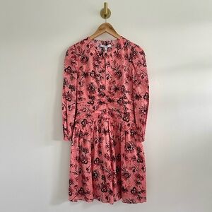 Derek Lam 10 Amelia Floral Gathered Mini Dress Size 2